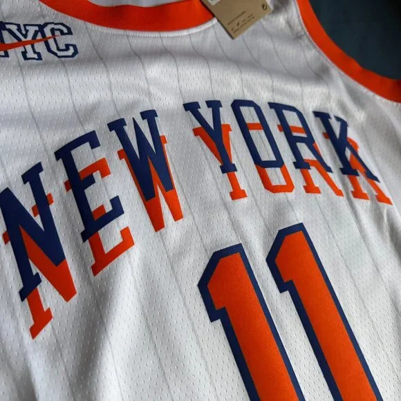 Jalen Brunson New York Knicks Nike 2025 City Edition Swingman Jersey 48 LARGE
